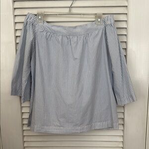 Madewell cotton off the shoulder top